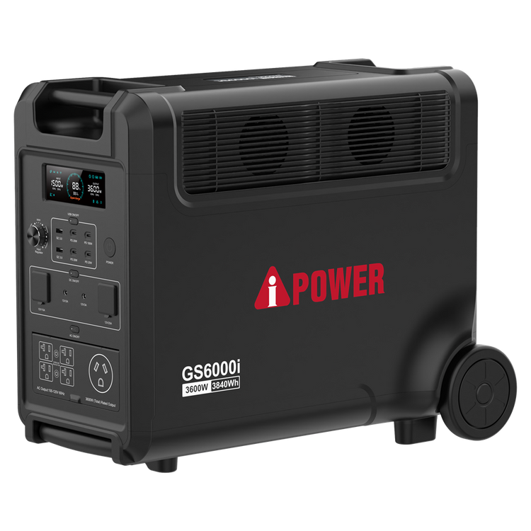 3840Wh 3600W Portable Power Station LiFePO4 Solar Generator GS6000i