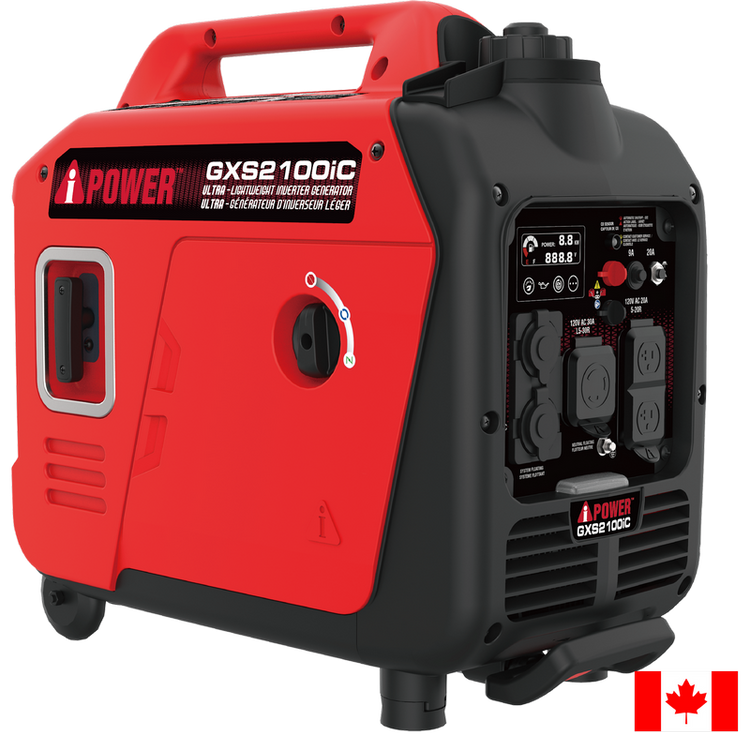 2100W Portable Inverter Generator, 1700 Running Watts, Ultra Lightweight, RV Ready, Camping & Home Backup-GXS2100iC