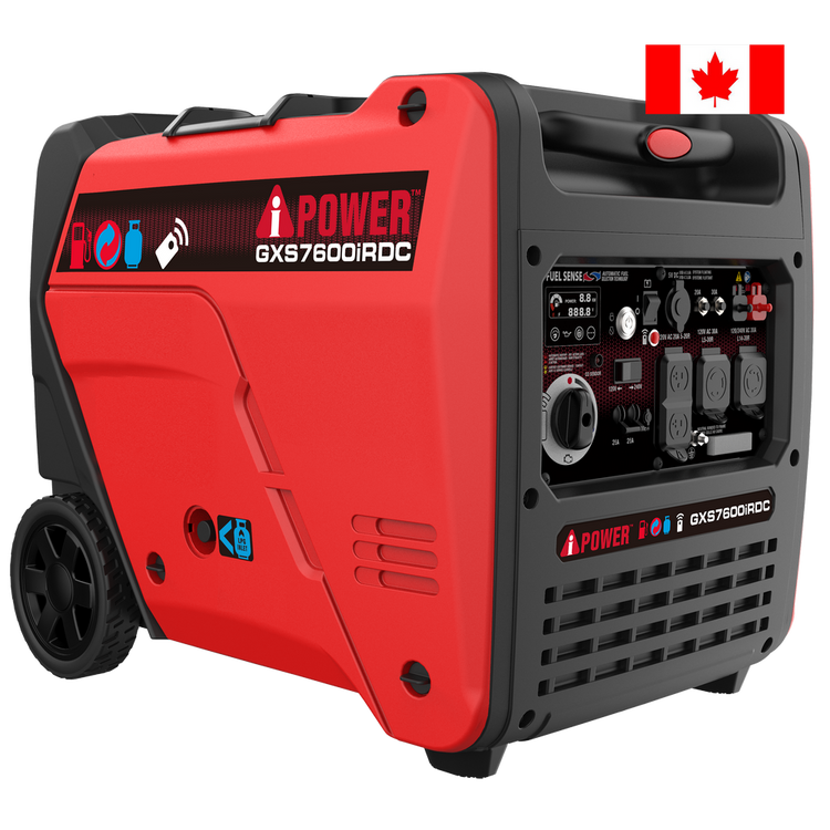 7600W Dual Fuel Remote Start Inverter Generator with CO Sensor, 120/240V-GXS7600iRDC