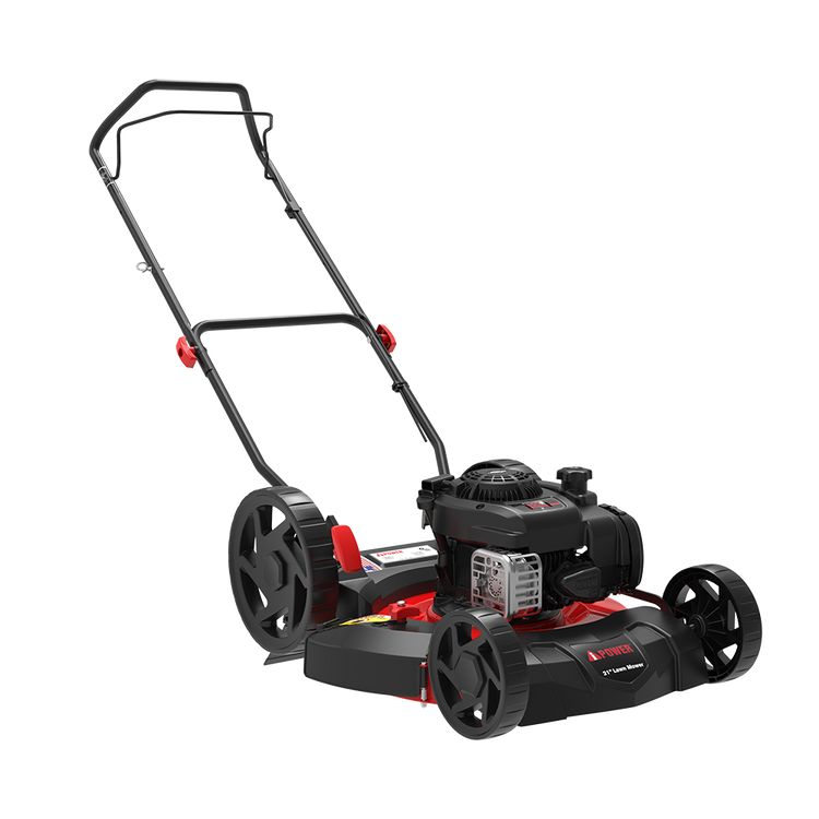 21'' Gas Push Lawn Mower with 125cc B&S Engine 2 in 1 Mulching & Side Discharge with 5 Position Adjustable Height - LM2N1-HWP