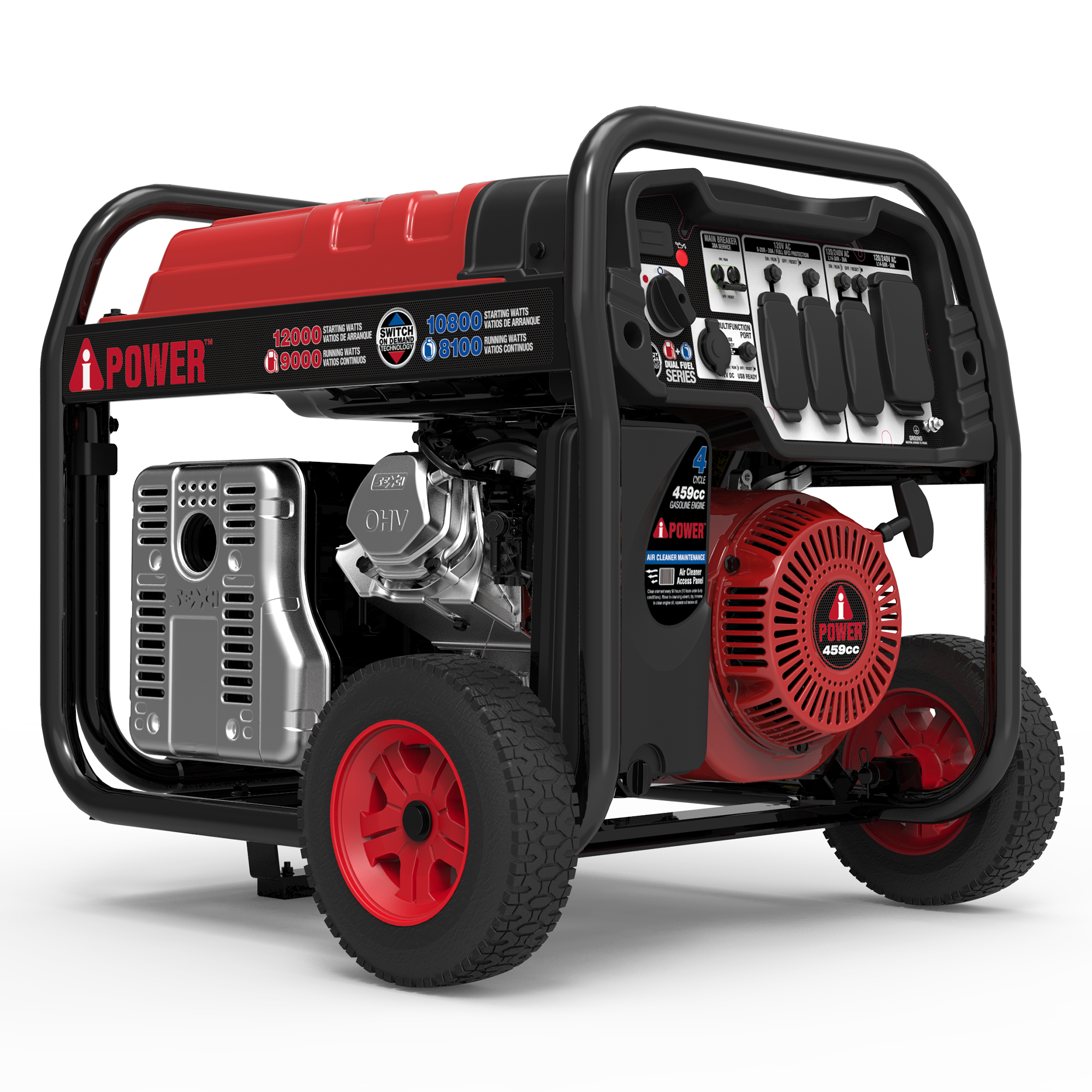 SUA12000ED - 12000 Watt Dual Fuel Portable Generator