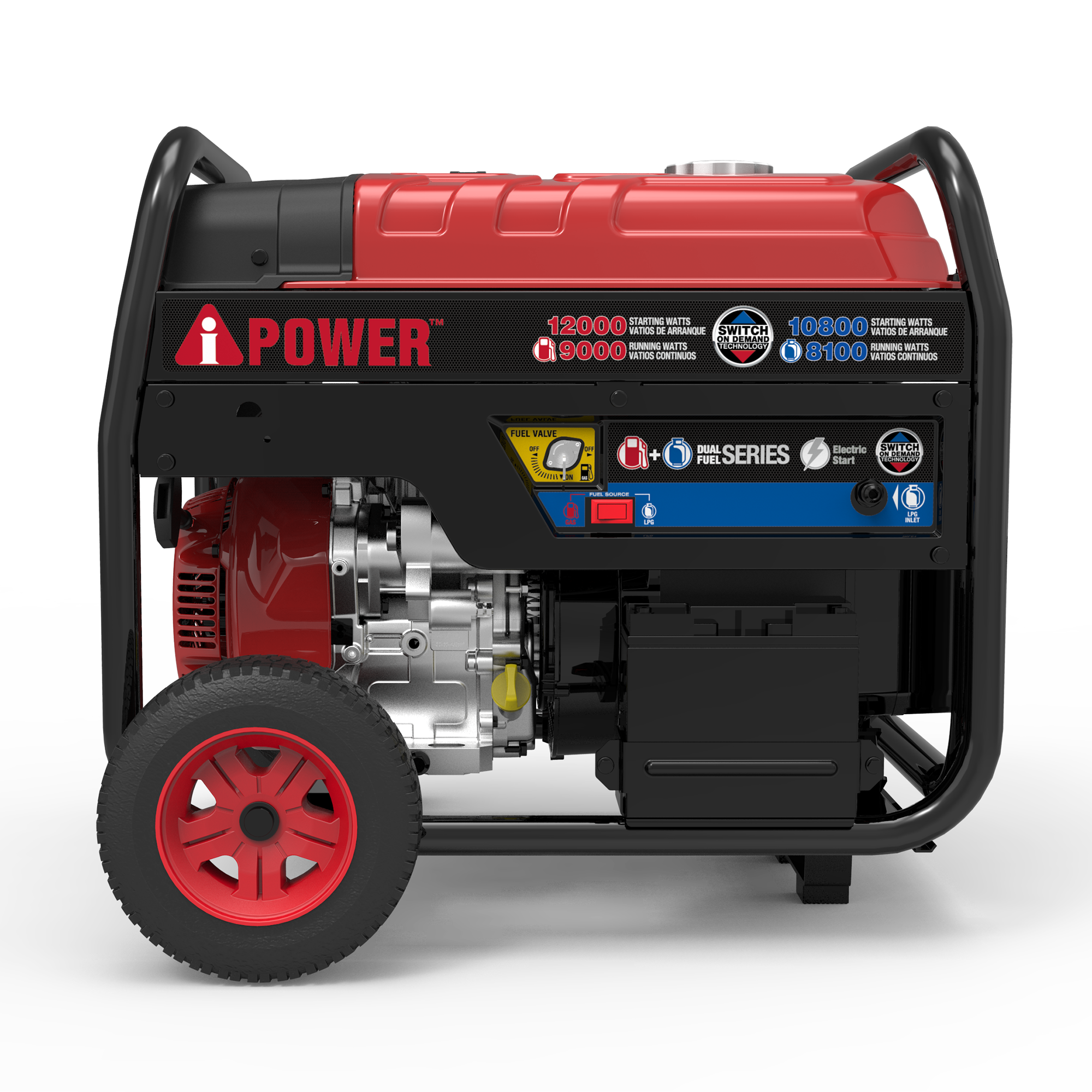 SUA12000ED - 12000 Watt Dual Fuel Portable Generator