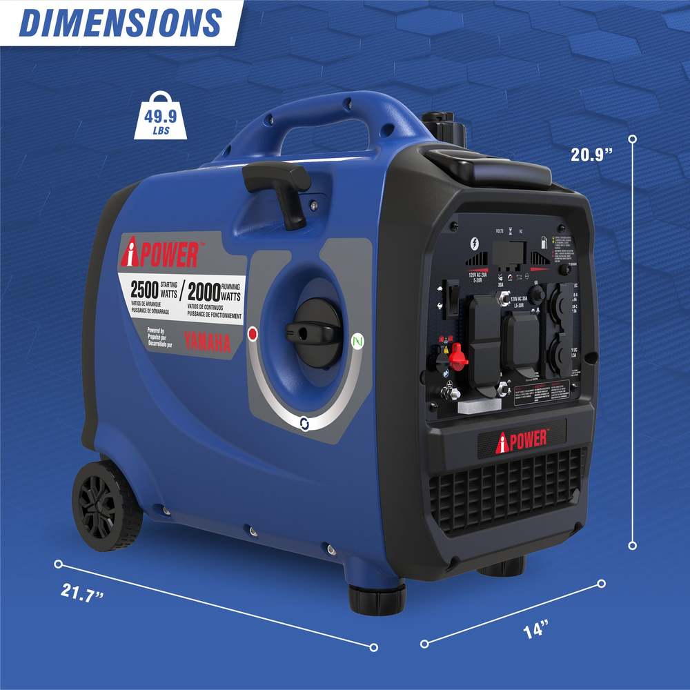 2500W Portable Inverter Generator Yamaha Engine With CO Alert SC2500i