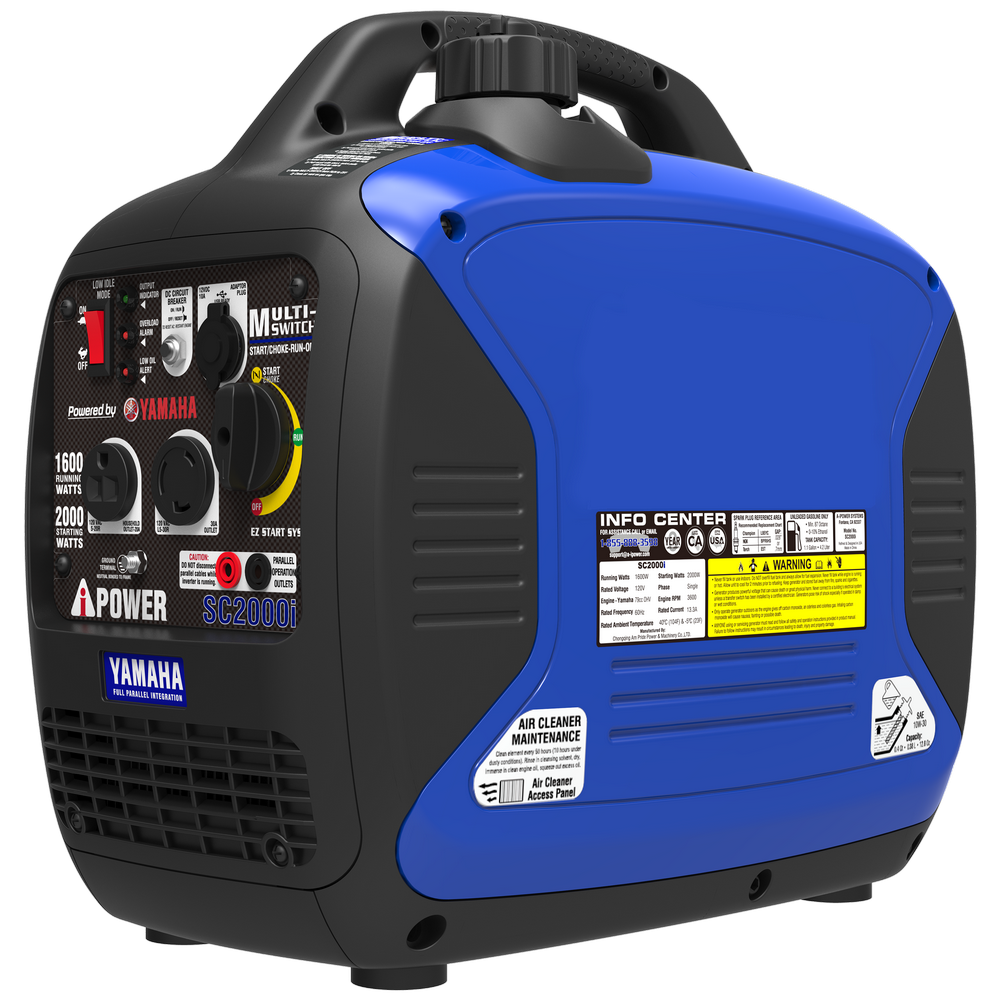 2000 Watt Portable Inverter Generator with Yamaha Engine