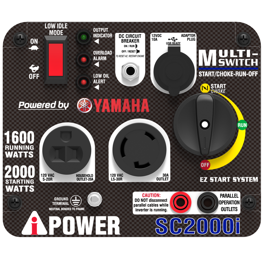 2000 Watt Portable Inverter Generator with Yamaha Engine