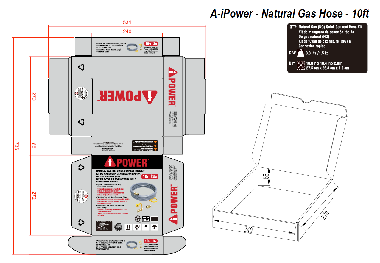 A-iPower - Natural Gas Hose 10ft Carton - v08_19_23.png__PID:5dc3d924-d86a-44c8-8c89-531ae0a03632