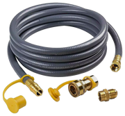 H1002 20’ Quick Connect 1/2" Natural Gas Hose Kit – 20ft Quick‑Connect Natural Gas Hose with Brass Fittings, Weather‑Proof 1/2″ Generator Accessory Adapter Kit