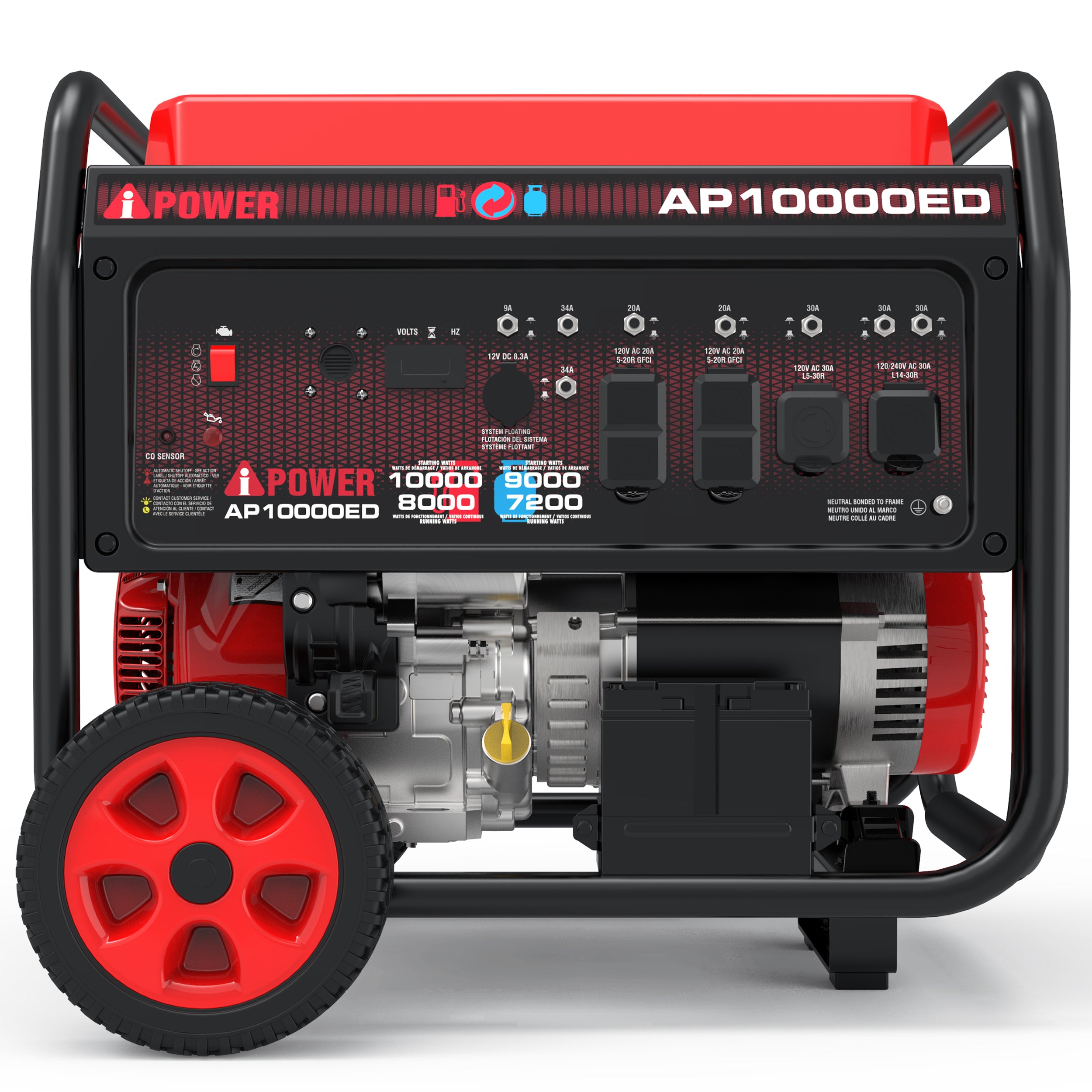 AP10000ED - A-iPower 10000 Watt Dual Fuel Generator