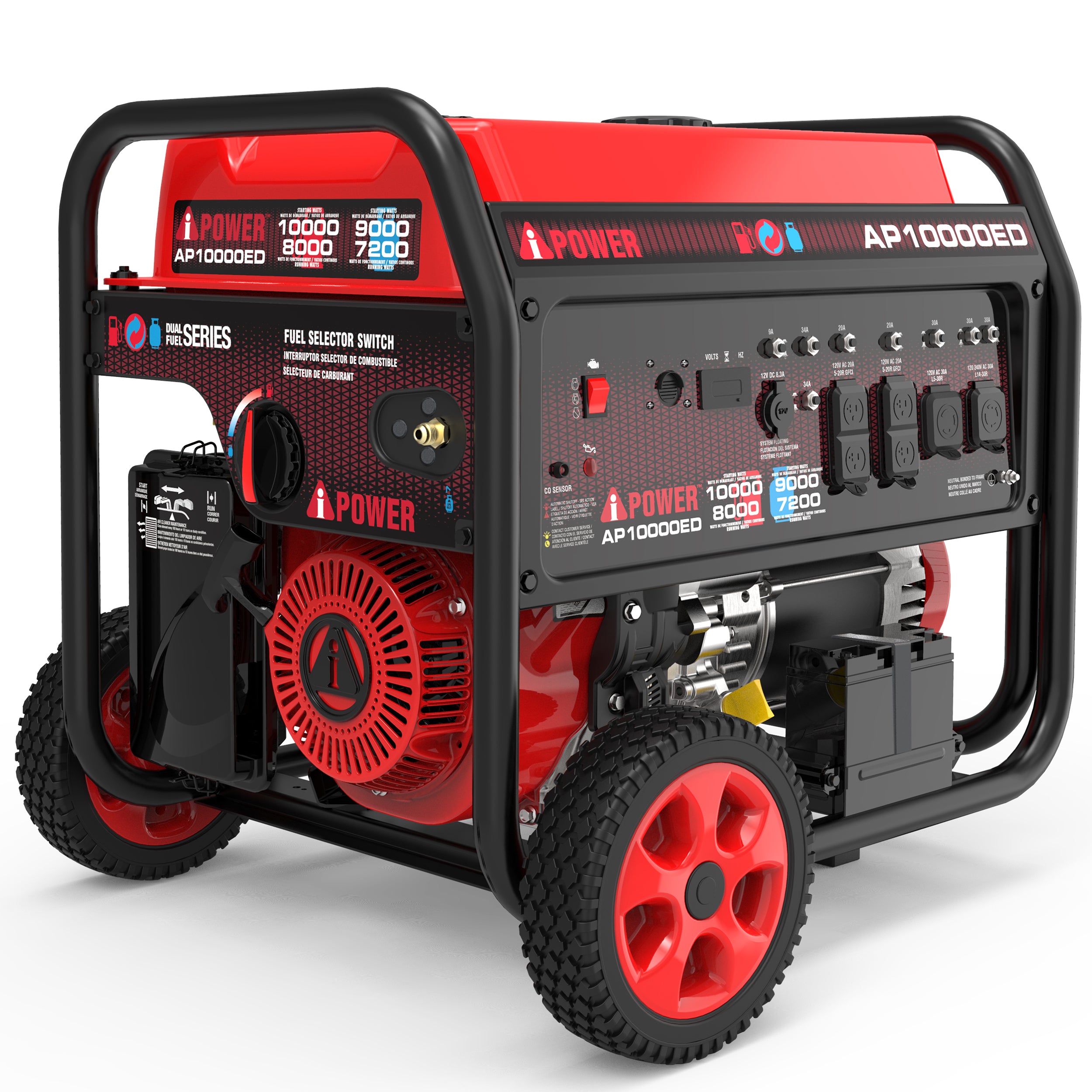 AP10000ED - A-iPower 10000 Watt Dual Fuel Generator