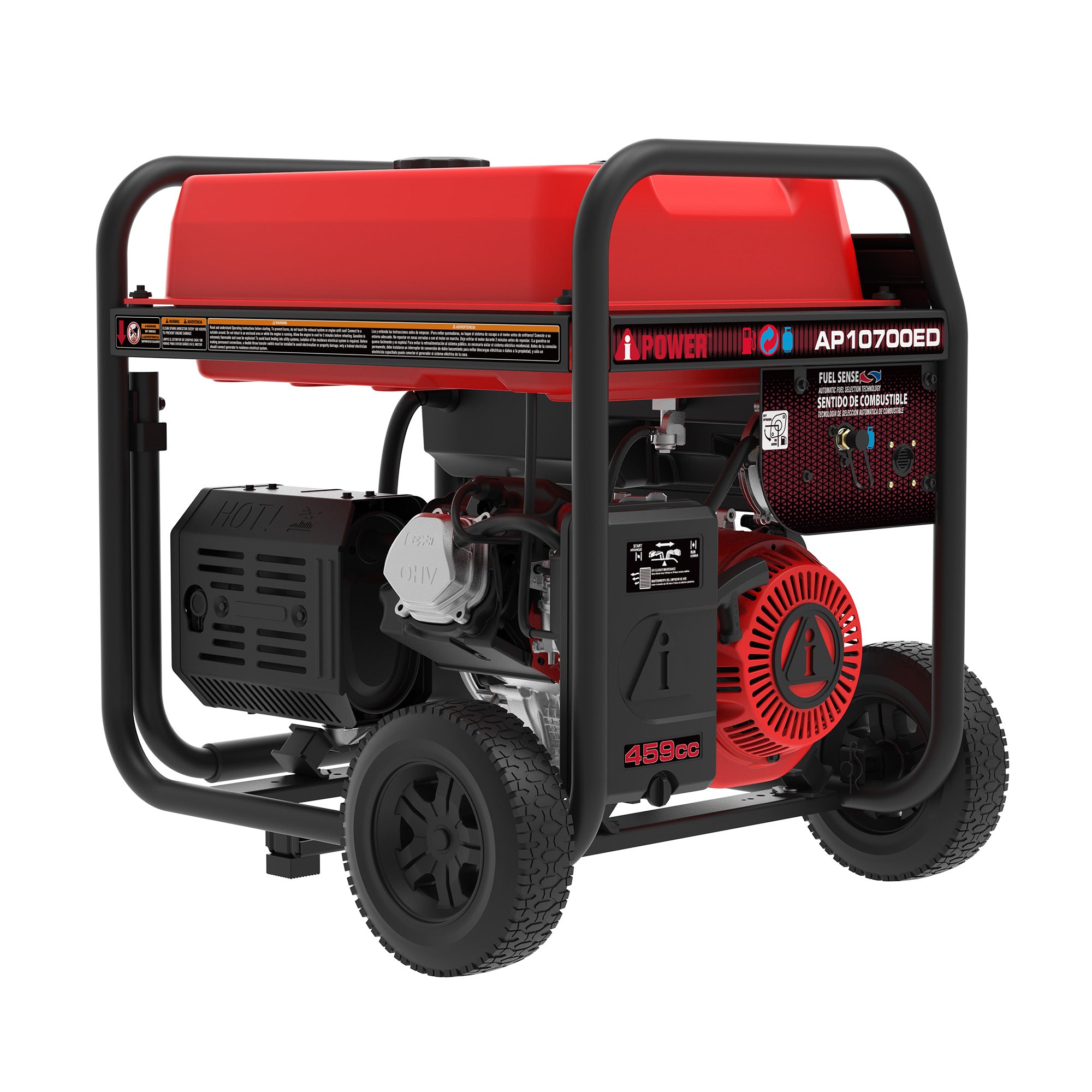 10700W Electric Start Portable Generator Gas Propane, CO Sensor  - AP10700ED