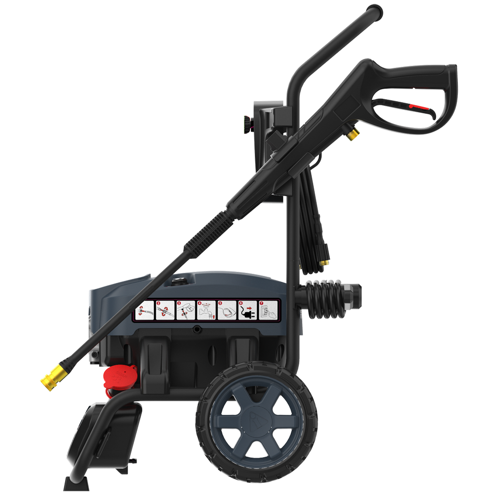 2000 PSI Electric Pressure Washer with 1.2 GPM Pump, Portable 25’ Hose & 4 Nozzles APW2000E