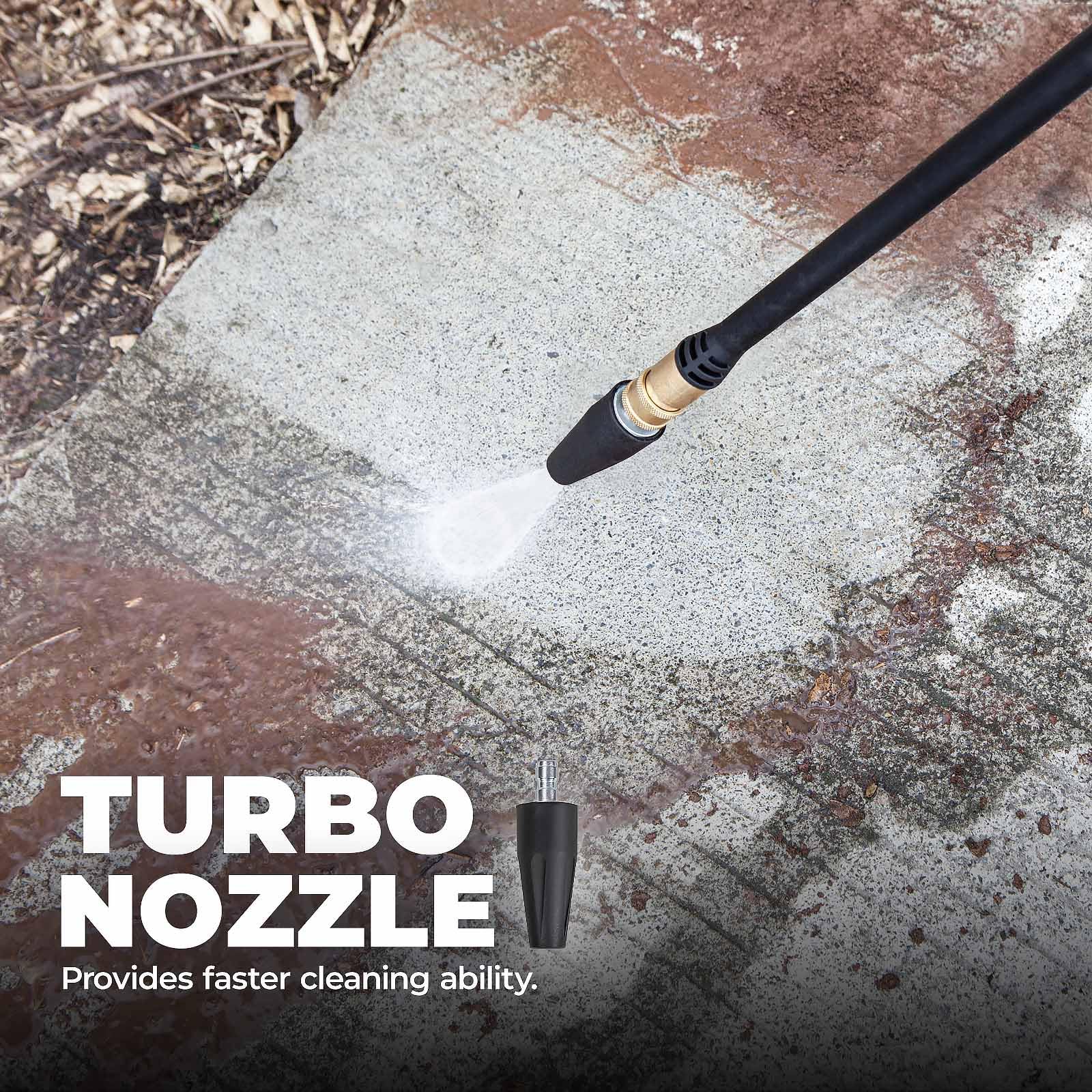 2000 PSI Electric Pressure Washer with 1.2 GPM Pump, Portable 25’ Hose & 4 Nozzles APW2000E