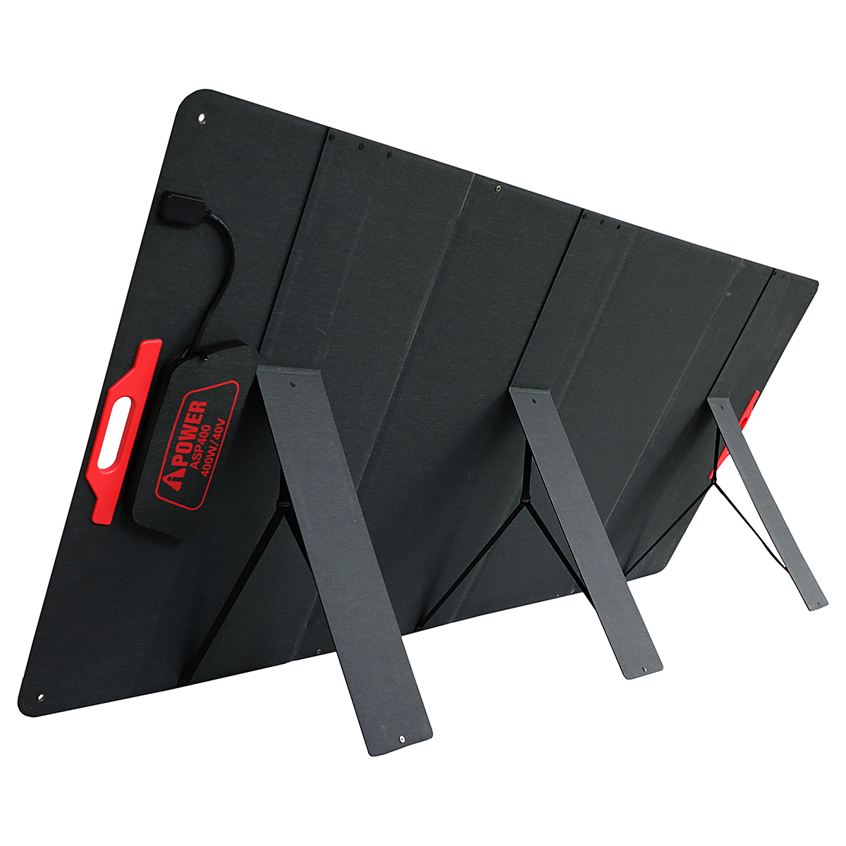ASP400 400W Portable Solar Panel – High Efficiency Foldable Solar Charger for Portable Power Stations