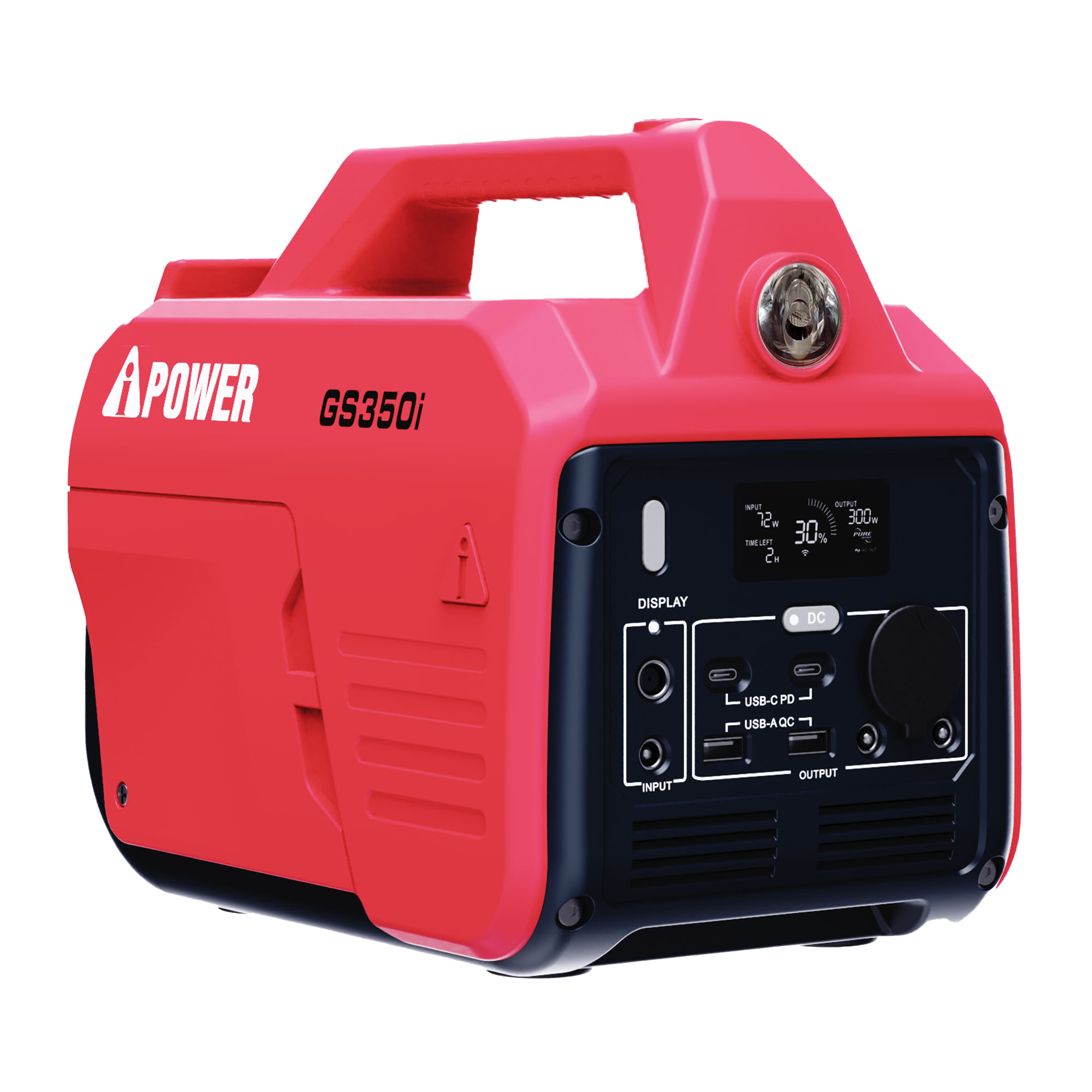 332 Wh Lithium Portable Power Station 700 W/350 W Rated Pure Sine Battery Generator GS350i