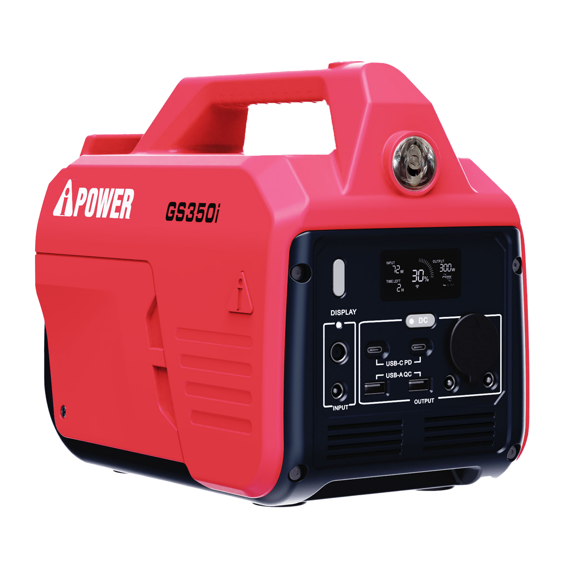 332 Wh Lithium Portable Power Station 700 W/350 W Rated Pure Sine Battery Generator GS350i