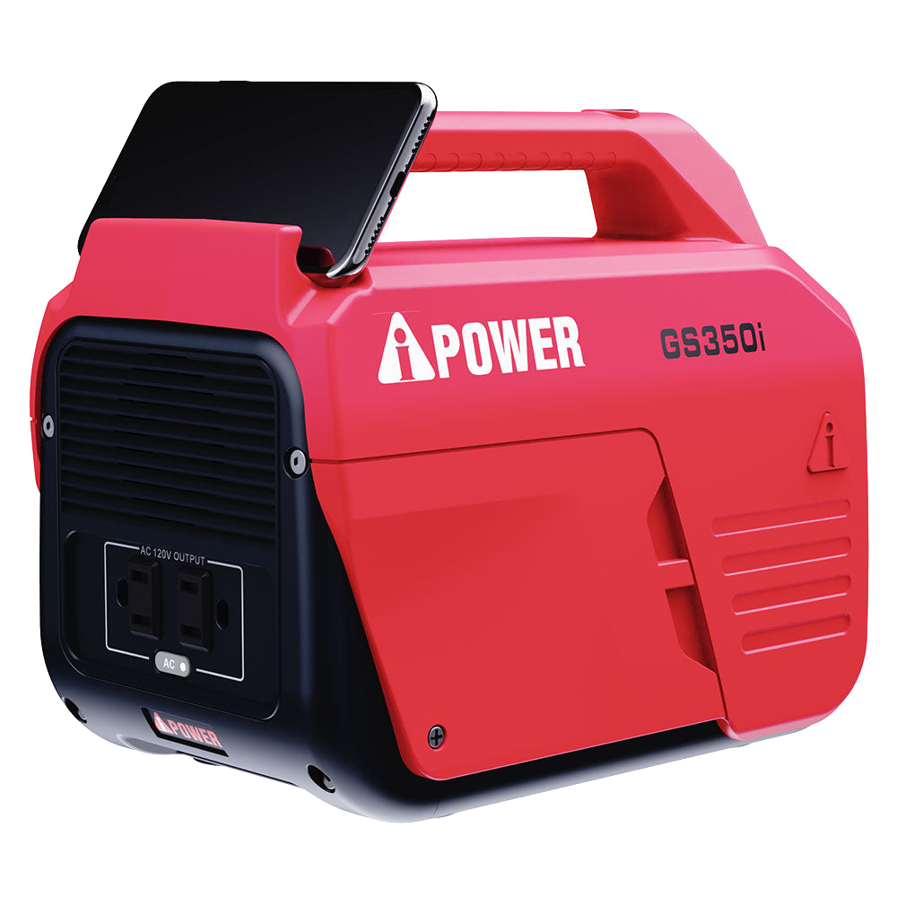 332 Wh Lithium Portable Power Station 700 W/350 W Rated Pure Sine Battery Generator GS350i
