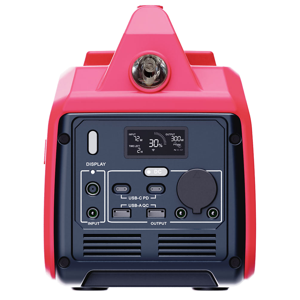 332 Wh Lithium Portable Power Station 700 W/350 W Rated Pure Sine Battery Generator GS350i