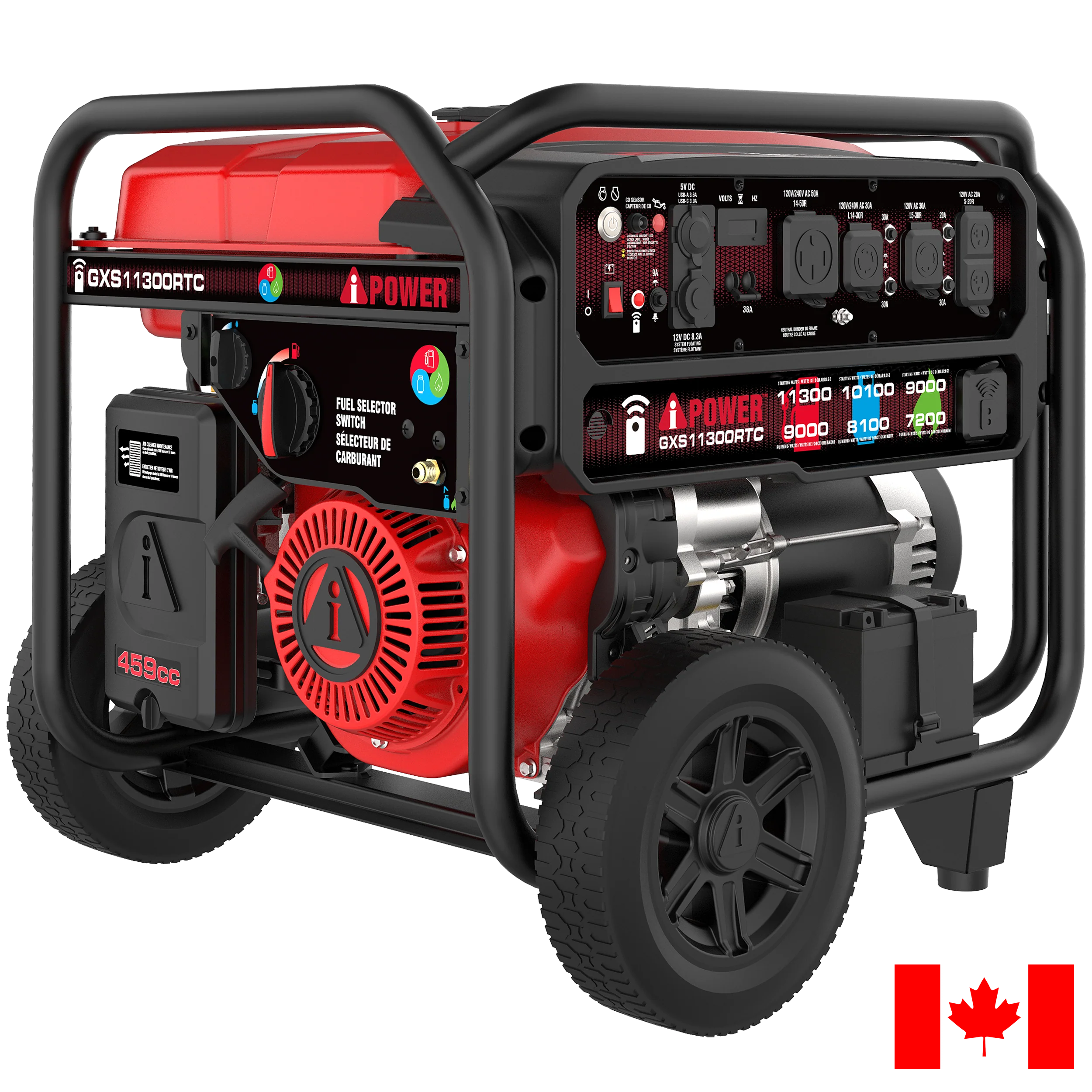 GXS11300RTC - 11300 Watt Tri-Fuel Generator with Remote Start