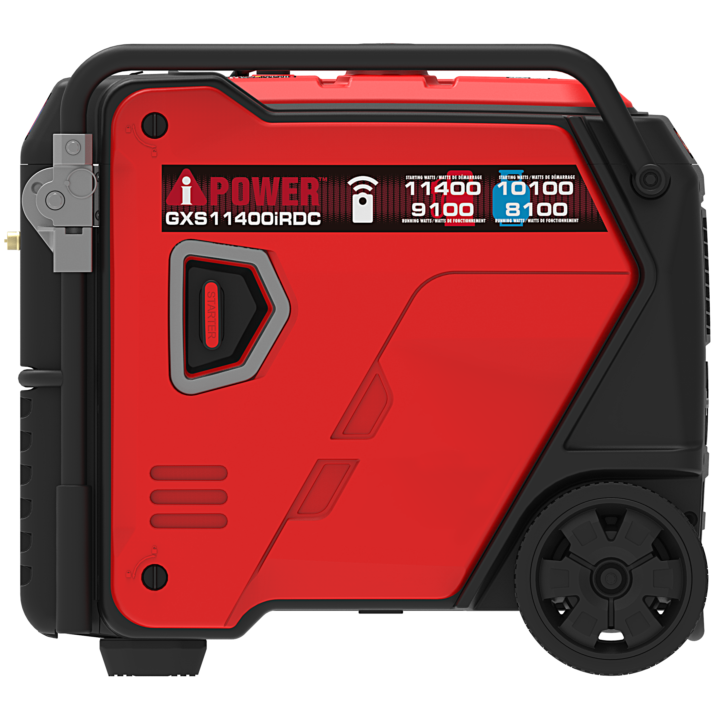 11400 Watt Dual Fuel Inverter Generator with Remote Start, Quiet Portable Generator for Whole House Backup, RV & Jobsite-GXS11400iRDC