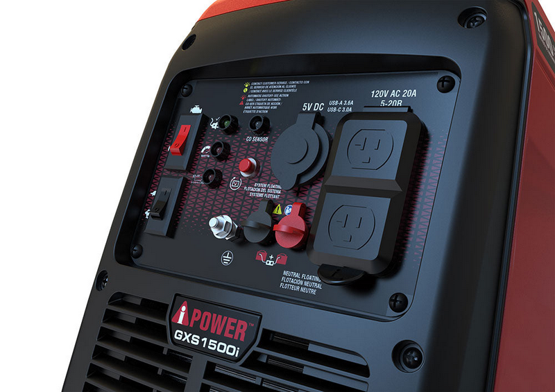 1500 Watt Portable Inverter Generator With CO Alert GXS1500i