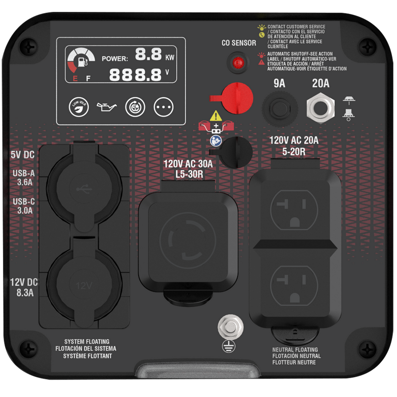 2300W Portable Inverter Generator With CO Alert GXS2300i