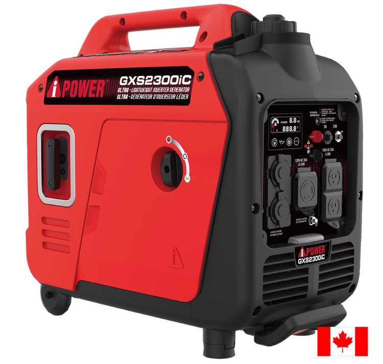 2300 Watt Silent Inverter Generator with CO Sensor, Ultra-Light Portable Gas Generator for Camping, RV & Home Backup-GXS2300iC