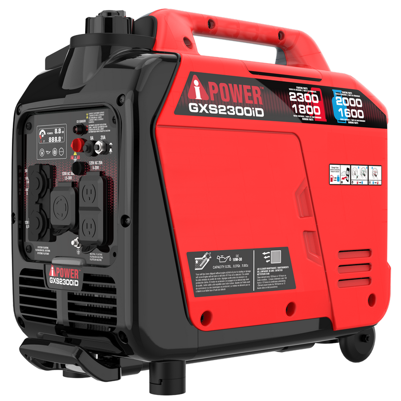 2300W Portable Dual Fuel Inverter Generator With CO Alert & 24h Run Time