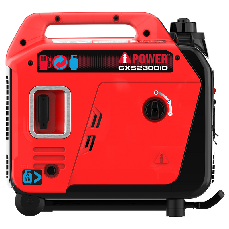 2300W Portable Dual Fuel Inverter Generator With CO Alert & 24h Run Time