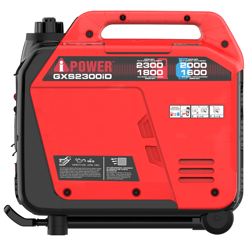 2300W Portable Dual Fuel Inverter Generator With CO Alert & 24h Run Time