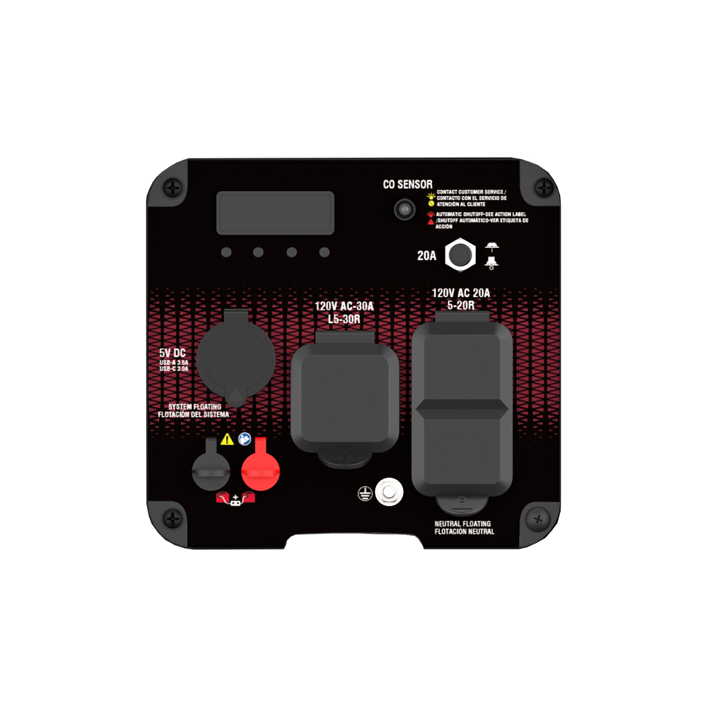 2000W / 2600W Dual Fuel Inverter Generator With CO Alert GXS2601iD