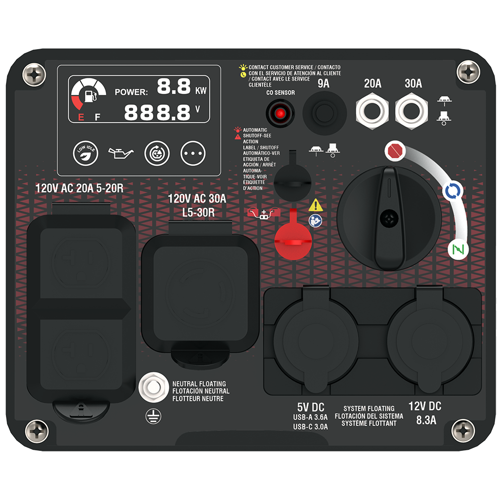 3500W / 4300W Portable Inverter Generator with CO Alert GXS4300i
