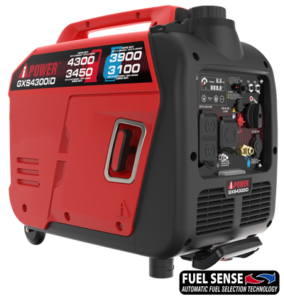 4300W Dual Fuel Inverter Generator With CO Alert, Ultra Lightweight GXS4300iD