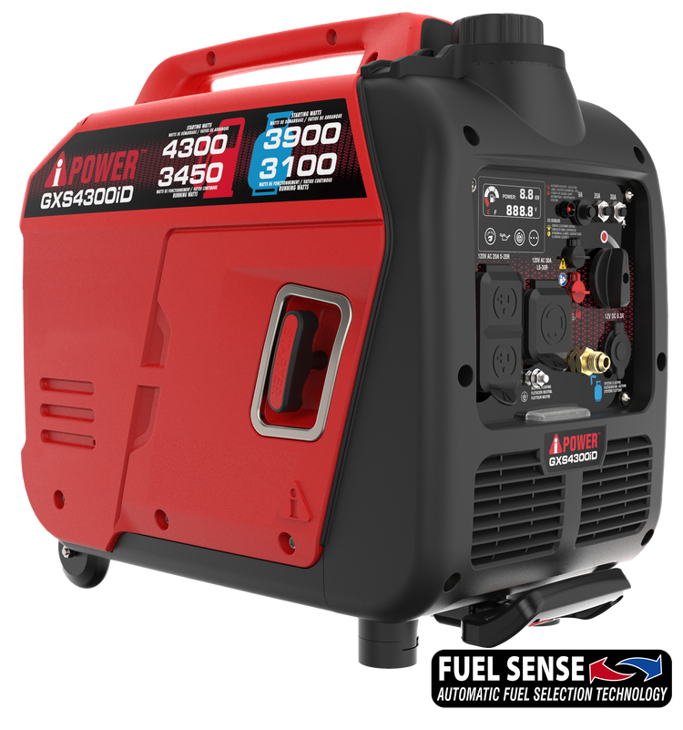 4300W Dual Fuel Inverter Generator With CO Alert, Ultra Lightweight GXS4300iD