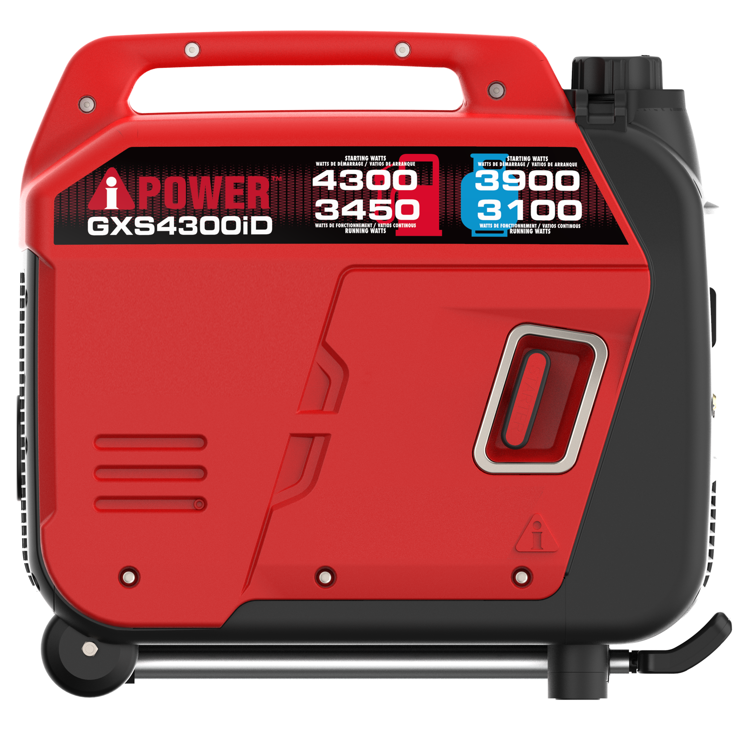 4300W Dual Fuel Inverter Generator With CO Alert, Ultra Lightweight GXS4300iD
