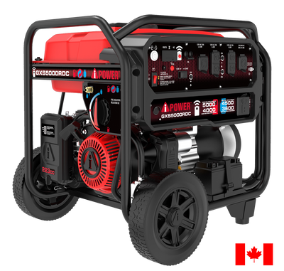 5000 Watt Dual Fuel Generator with Remote Start, Portable Gas & Propane Generator for Home Backup, RV & Jobsite-GXS5000RDC