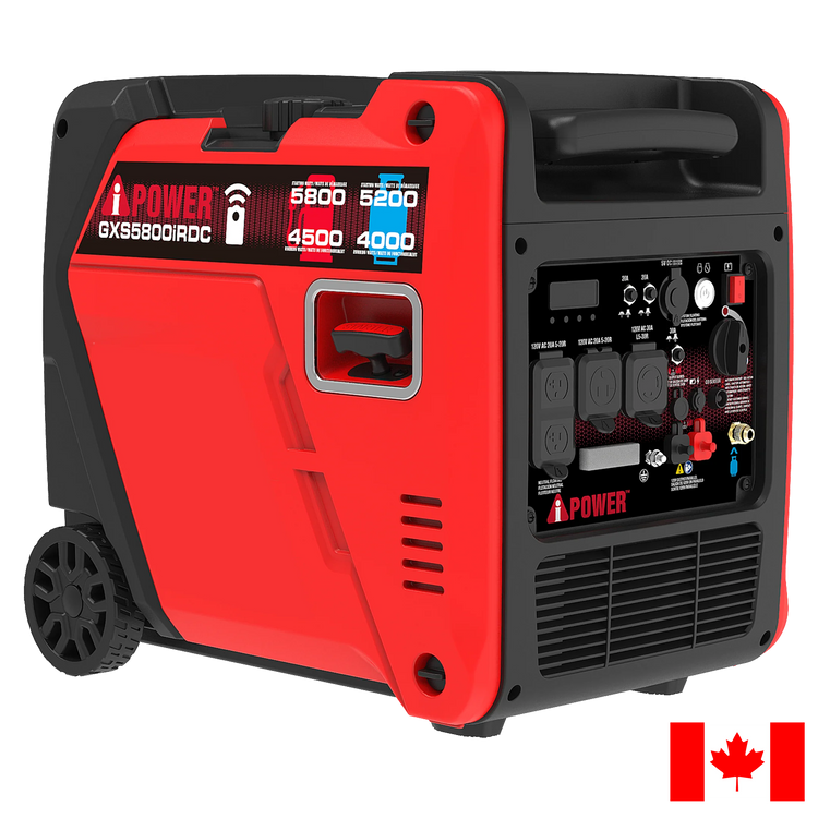 5800 Watt Dual Fuel Inverter Generator with Remote Start, Quiet Portable Generator for Home Backup, RV & Camping - GXS5800iRDC