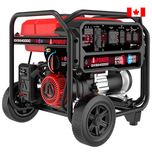 6400 Watt Dual Fuel Portable Generator CO Sensor Gas & Propane Generator Home Backup RV & Jobsite GXS6400DC