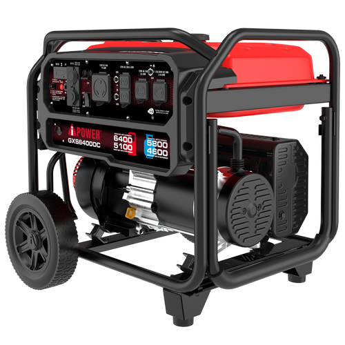 6400 Watt Dual Fuel Portable Generator with CO Sensor, Gas & Propane Generator for Home Backup, RV & Jobsite - GXS6400DC
