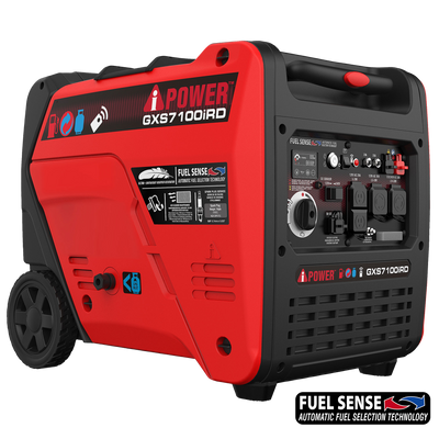 GXS7100iRD - 7100 Watt Dual Fuel With Remote Start Inverter Generator
