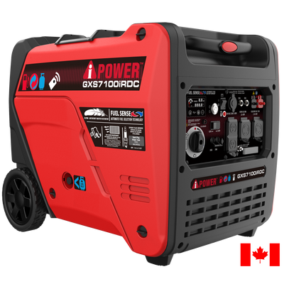 7100 Watt Dual Fuel Inverter Generator with Remote Start, Quiet Portable Generator for Home Backup, RV & Camping-GXS7100iRDC