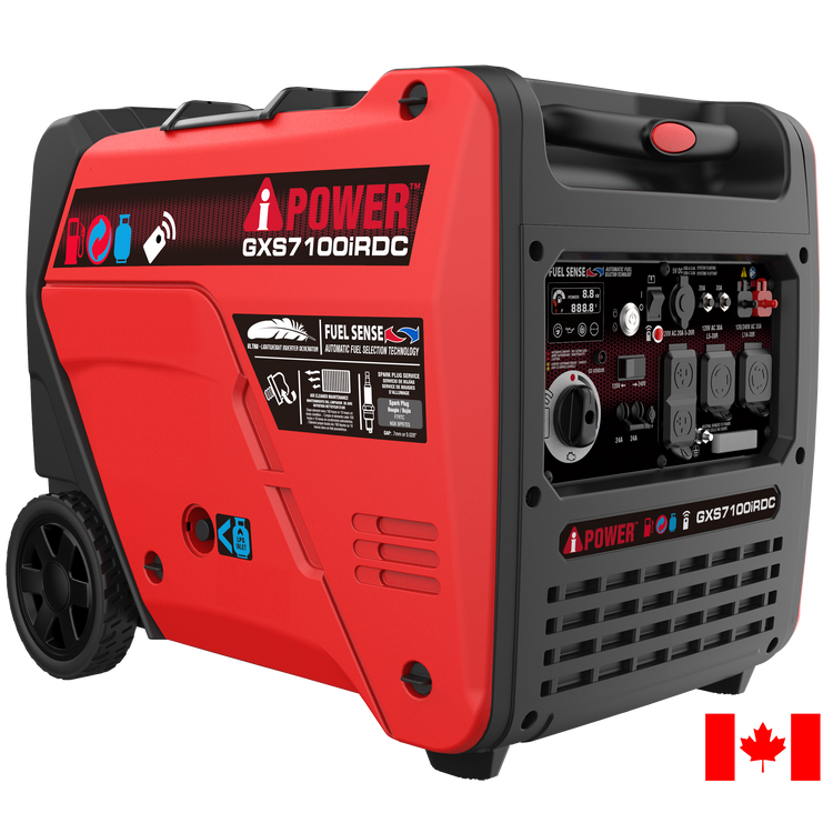 7100 Watt Dual Fuel Inverter Generator with Remote Start, Quiet Portable Generator for Home Backup, RV & Camping-GXS7100iRDC