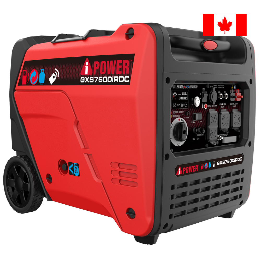 7600W Dual Fuel Remote Start Inverter Generator with CO Sensor, 120/240V-GXS7600iRDC