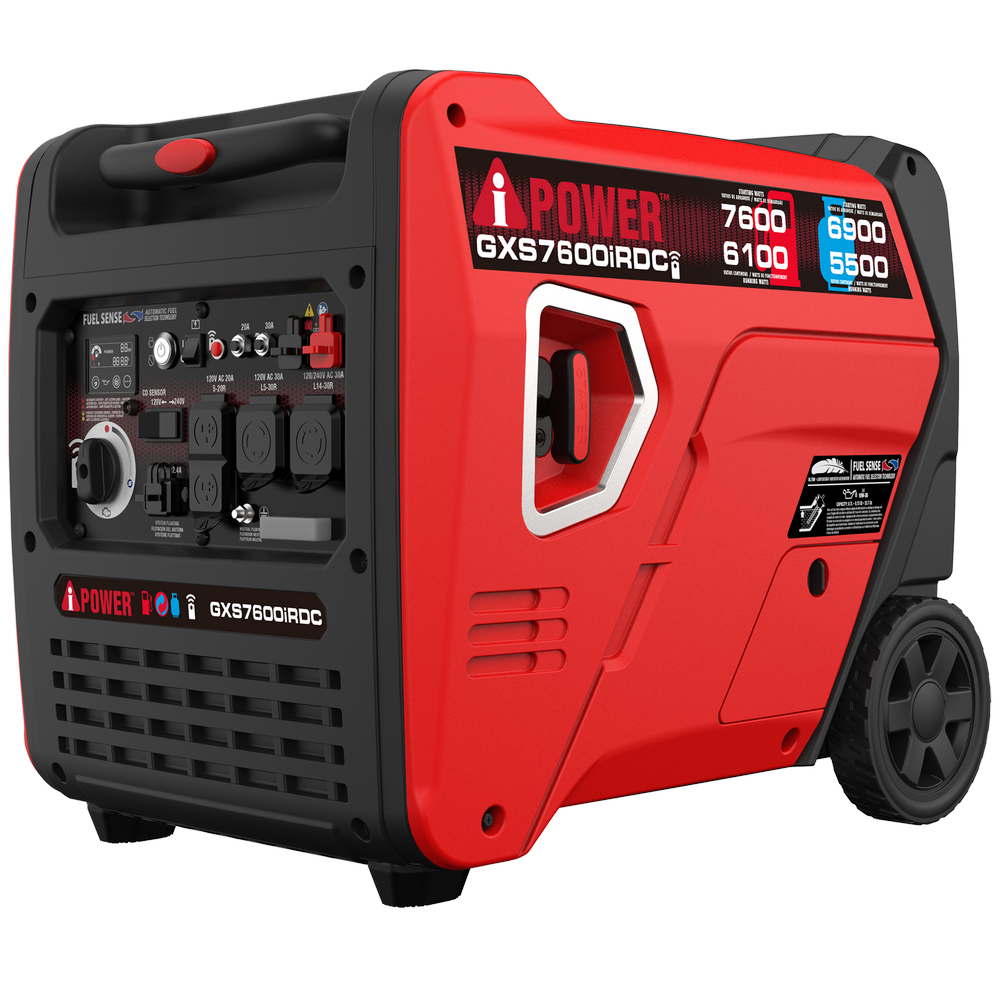 7600W Dual Fuel Remote Start Inverter Generator with CO Sensor, 120/240V-GXS7600iRDC