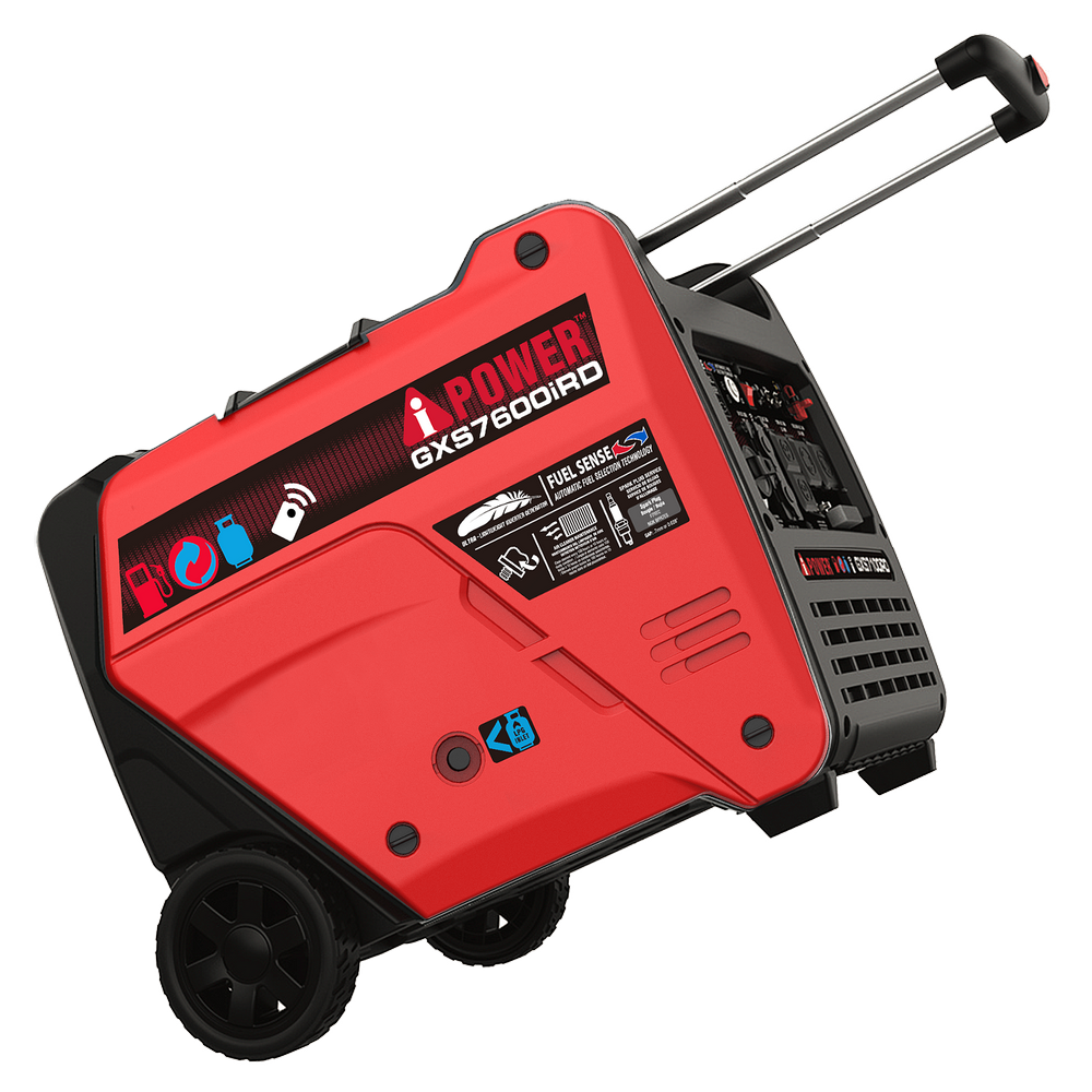 7600W Dual Fuel Remote Start Inverter Generator with CO Sensor, 120/240V-GXS7600iRDC