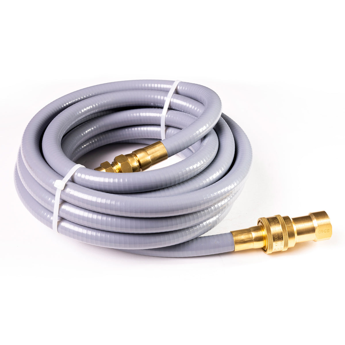 H1002 20 FT Quick Connect 1/2" Natural Gas Hose Kit – 20ft Quick‑Connect Natural Gas Hose with Brass Fittings, Weather‑Proof 1/2″ Generator Accessory Adapter Kit