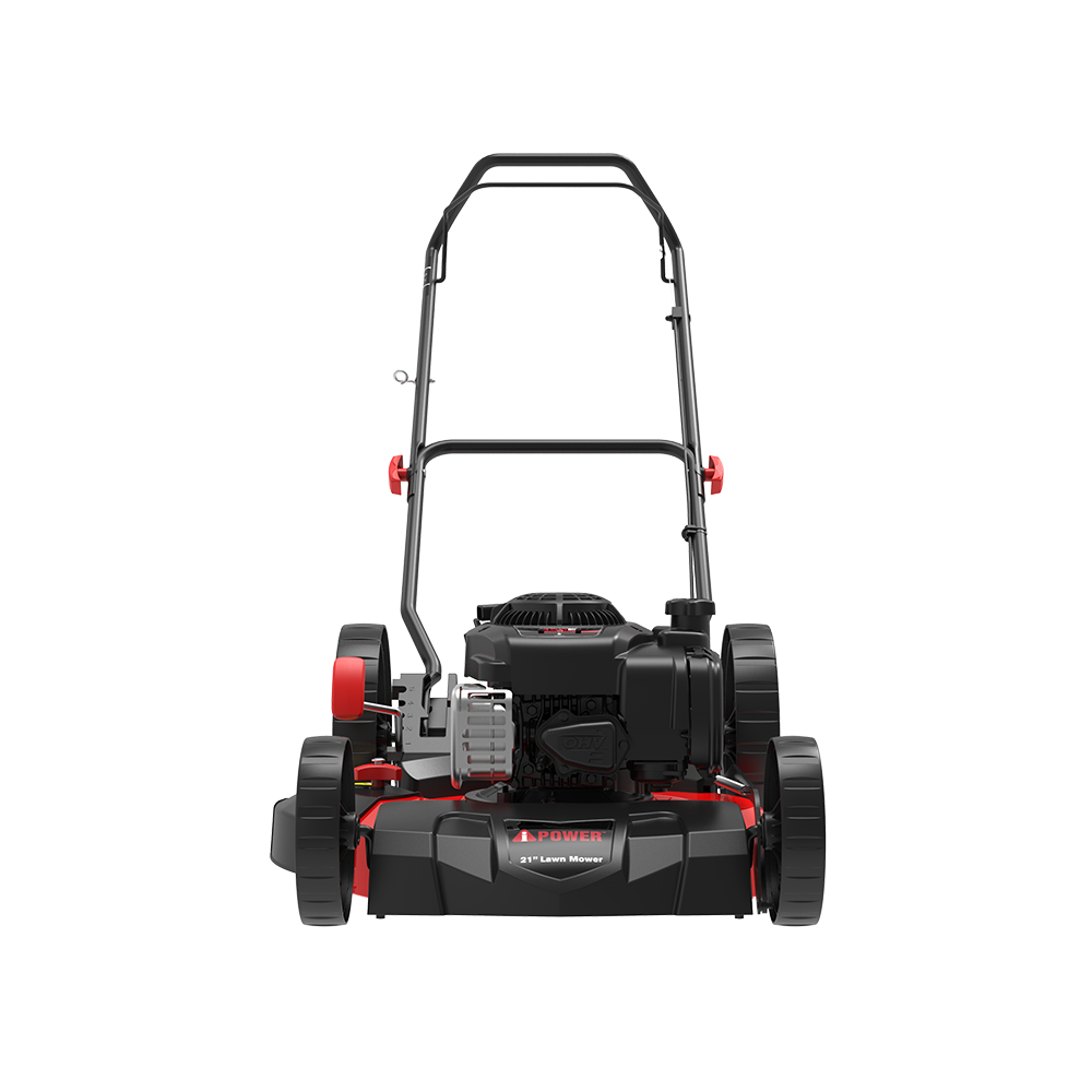 AiPower 21'' Gas Push Lawn Mower with 125cc B&S Engine 2 in 1 Mulching & Side Discharge with 5 Position Adjustable Height - LM2N1-HWP