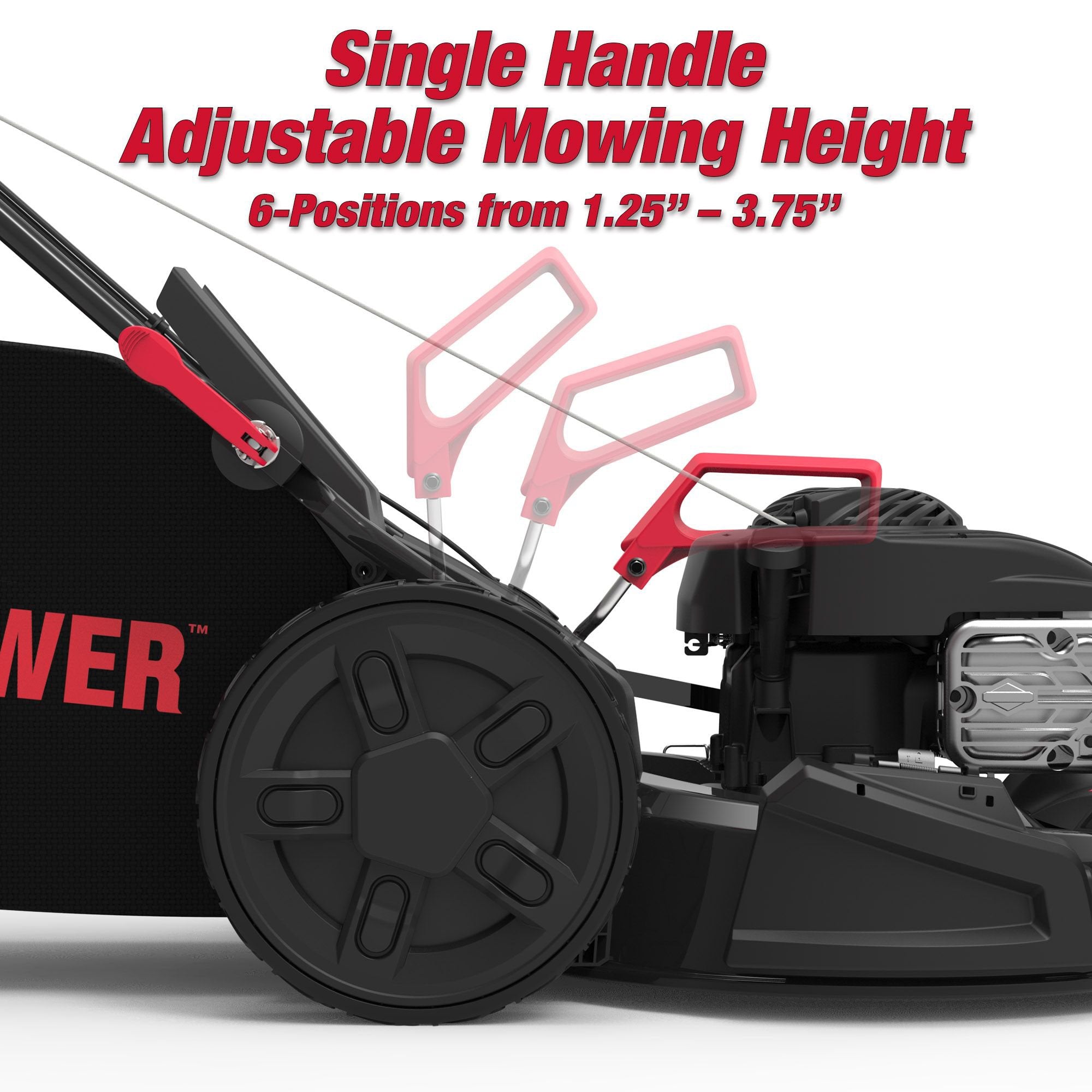 AiPower 21" Self-Propelled RWD Walk Behind Mower with Aero Flow™ Deck LM3N1-SPR-S