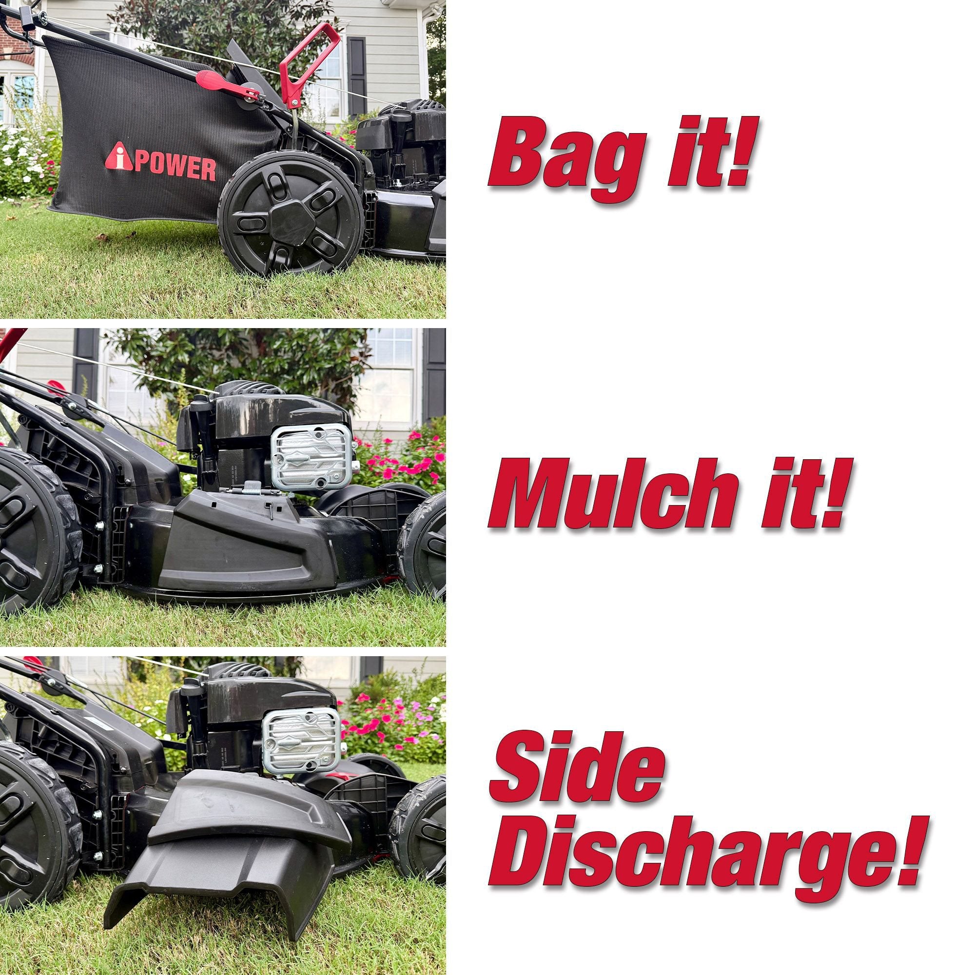 AiPower 21" Self-Propelled RWD Walk Behind Mower with Aero Flow™ Deck LM3N1-SPR-S