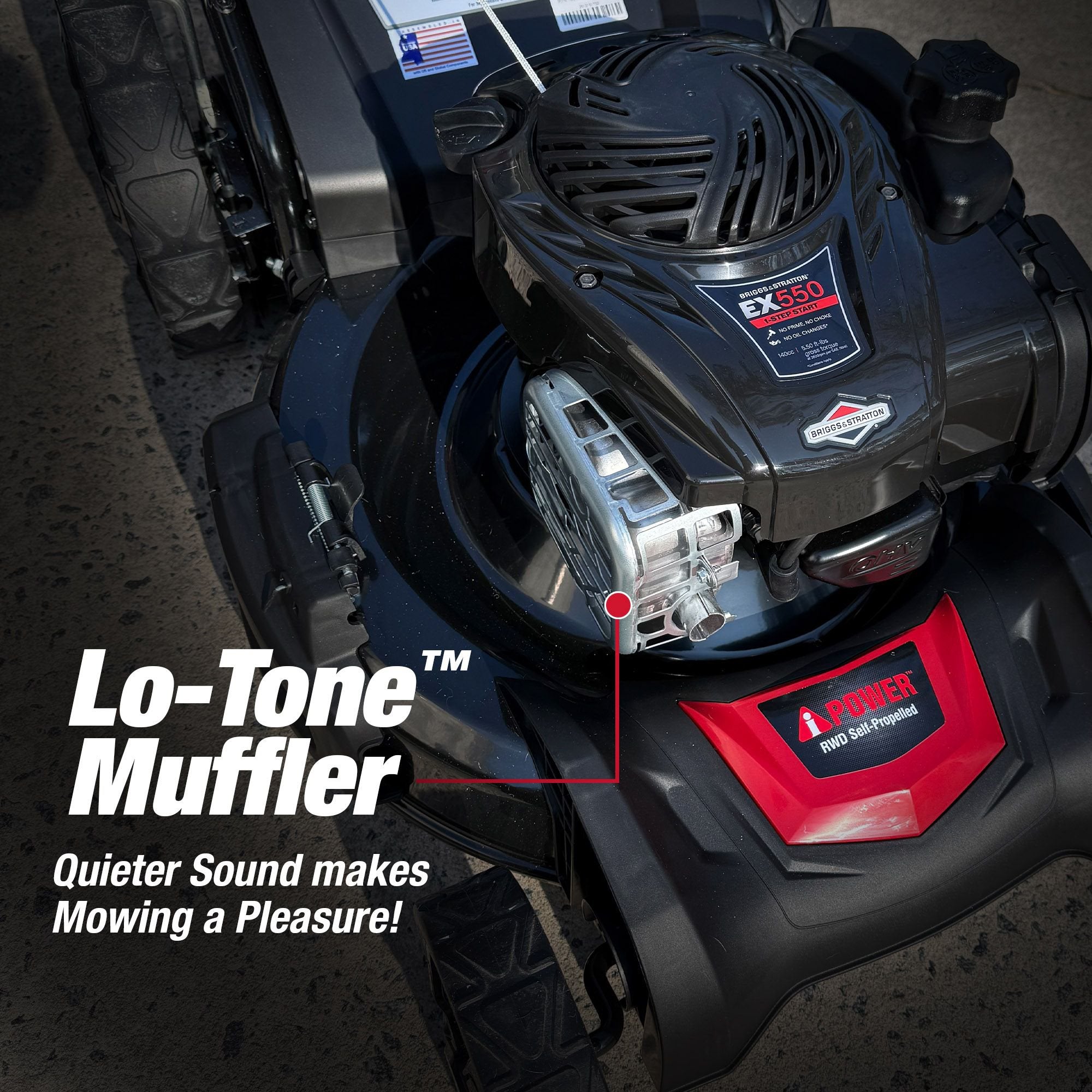 AiPower 21" Self-Propelled RWD Walk Behind Mower with Aero Flow™ Deck LM3N1-SPR-S