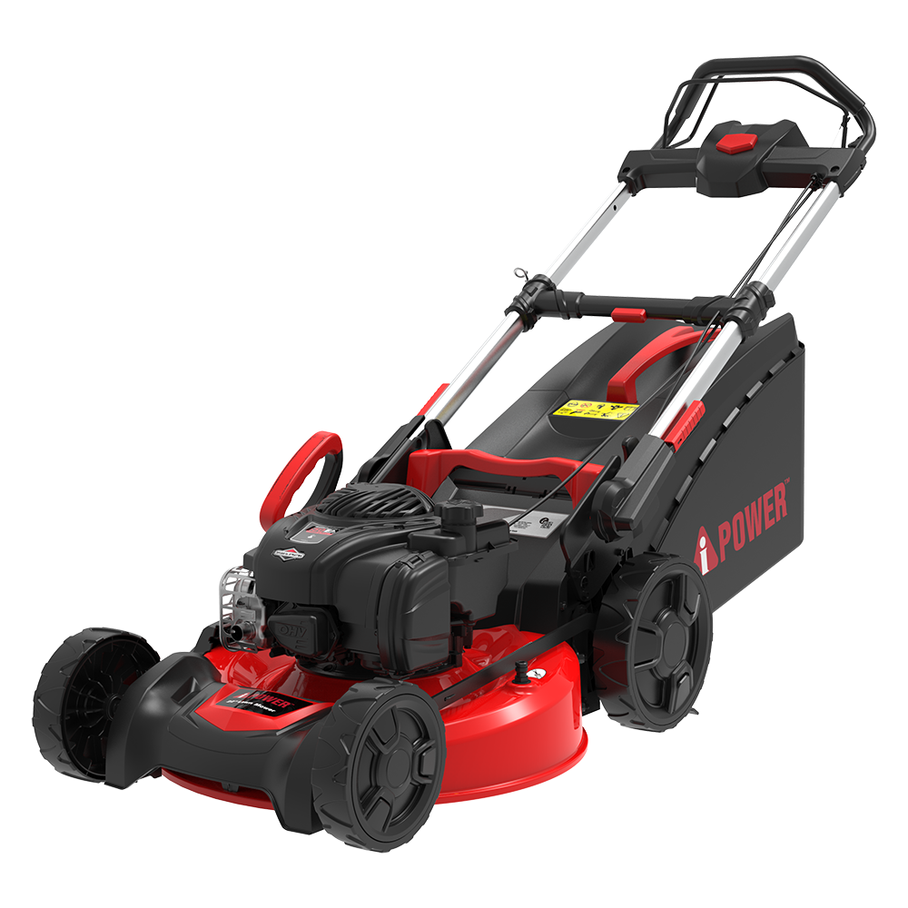 AiPower 22'' Self-Propelled RWD Walk Behind Mower 3 in 1 Bag & Mulching & Side Discharge with Aluminum Telescoping 6 Position Adjustable Height-LM3N1-SPR-T10